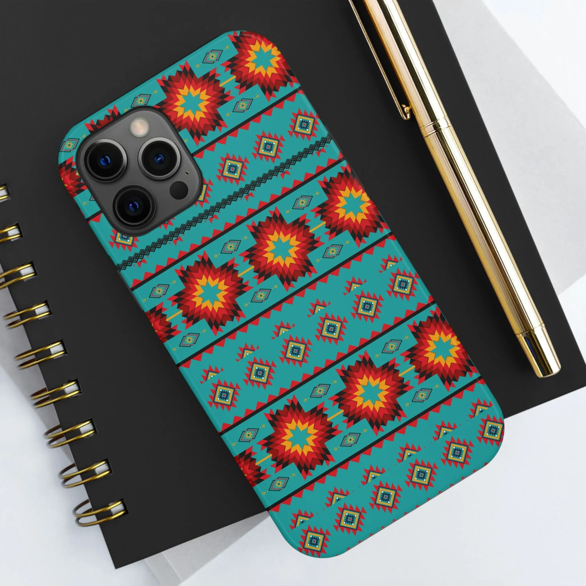Turquoise Aztec Flexi Case