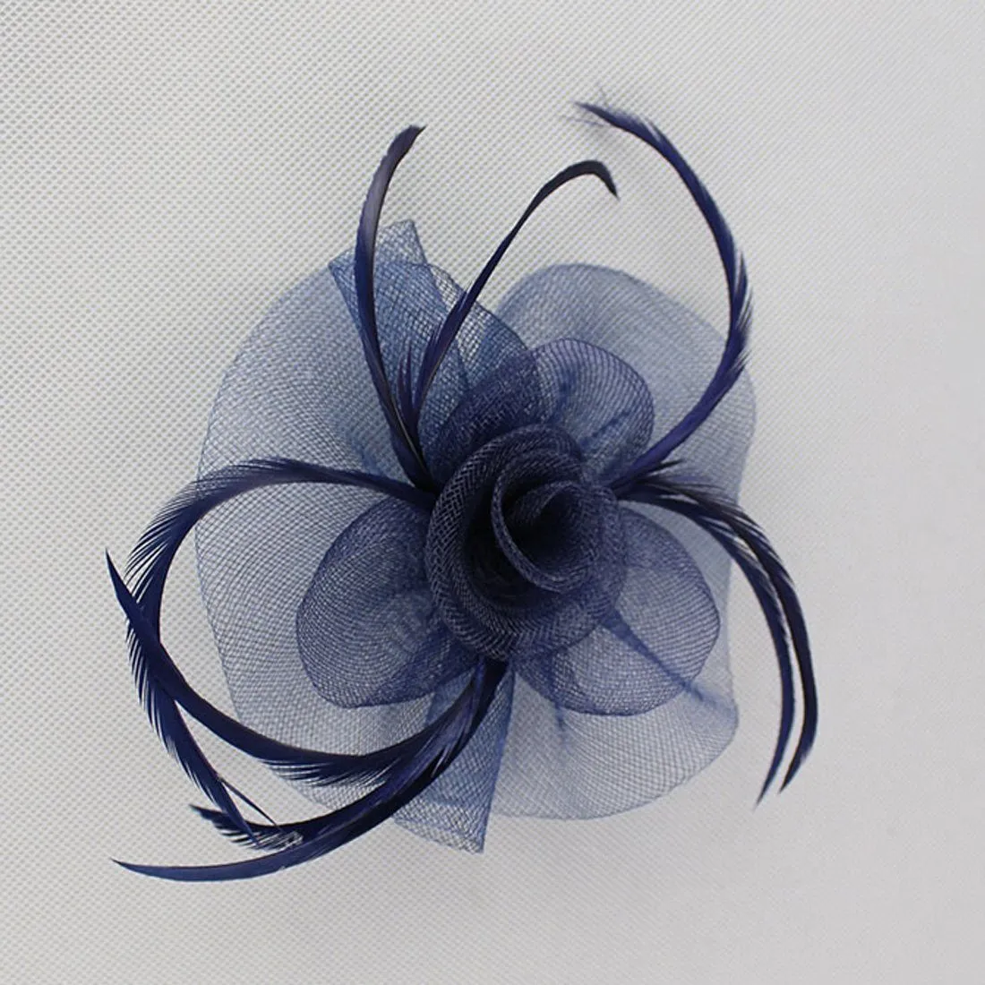 Womens Fascinators Feather Pillbox Hat Cute Beads for Cocktail Derby Wedding Church