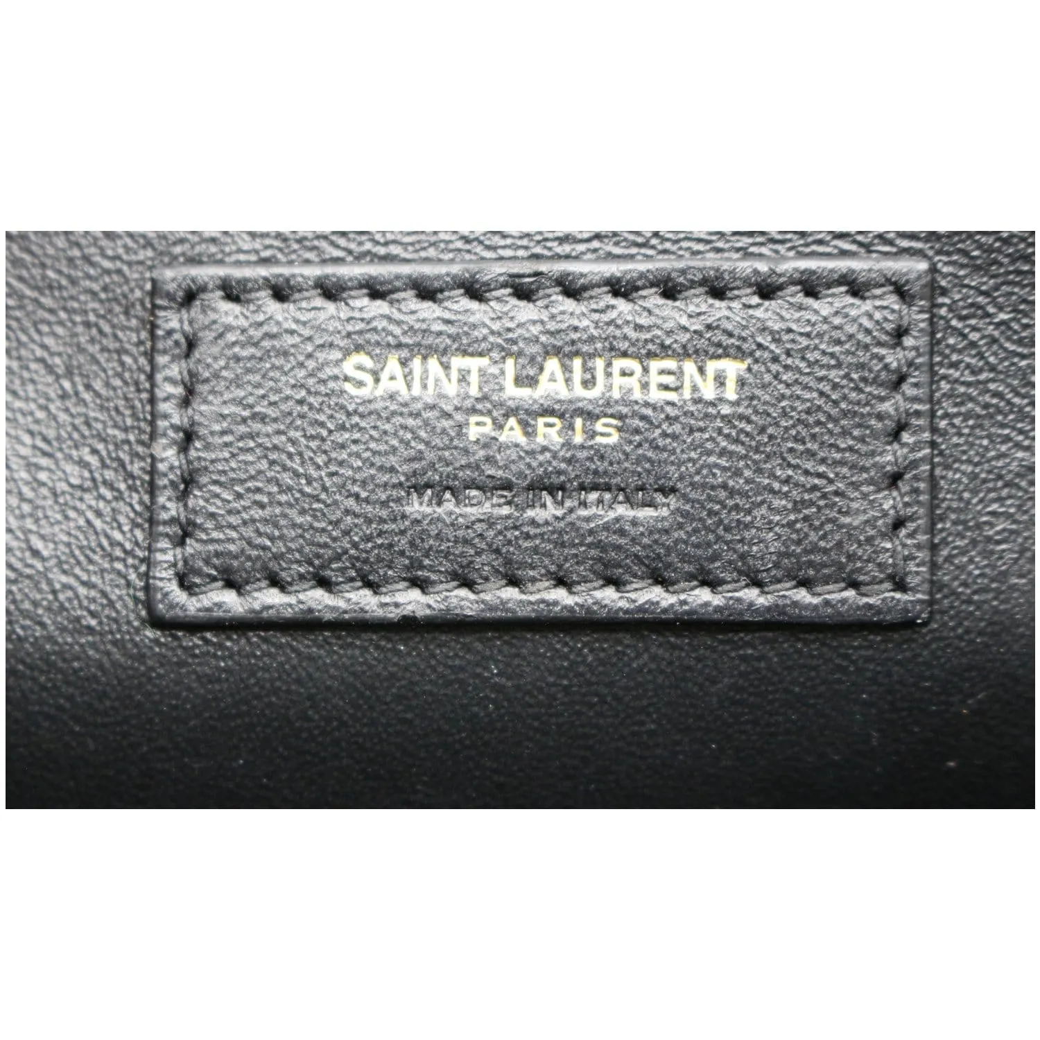 YVES SAINT LAURENT Uptown Medium Leather Tote Bag White