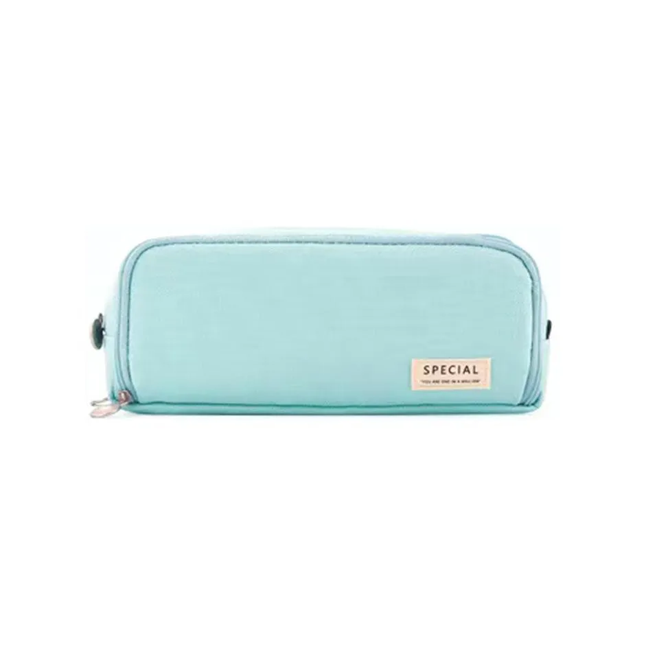 Zipper Pencil Case Large Capacity Storage Bag School Stationery Makeup Organizer